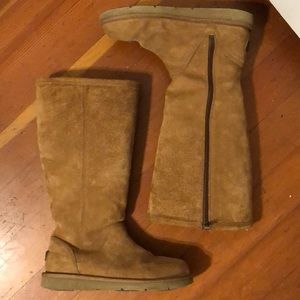 UGG S/N 1891 Leather Brown Boots Women's, Size 8